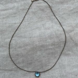 David Yurman Petite Chatelaine® Necklace with Blue Topaz